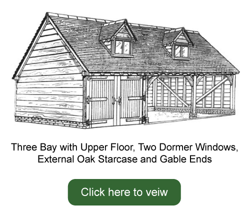 3 Bay With Upper Floor, Two Dormer Windows, External Oak Staircase